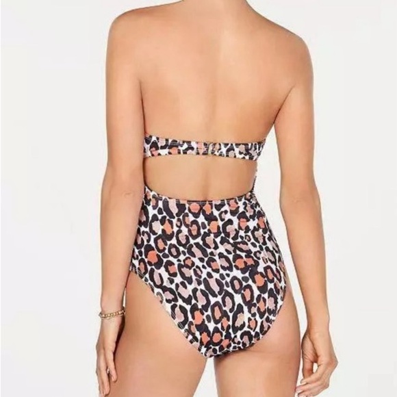 NWT BAR lll Multicolor Wild Tie Front One Piece Swimsuit - Picture 2 of 5
